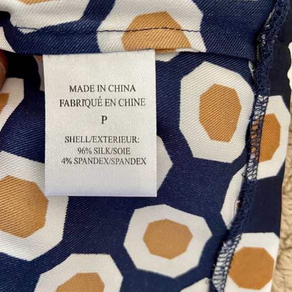 Bailey 44 Navy Silk Tank X Small - Picture 4 of 5